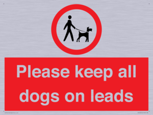 Please keep all dogs on leads
